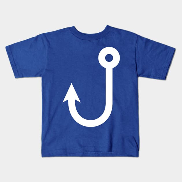 Fishing Hook Kids T-Shirt by designseventy